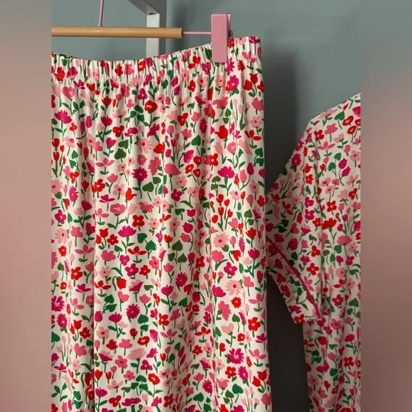 Only XL left!...Kate Spade Spring Charming Floral Pink Pajama Set